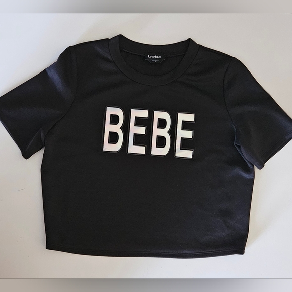 🌺BEBE Cropped Tee - Picture 1 of 5